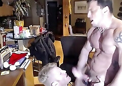 MMA Fighter Bare ATM Ginger MuscleBitch