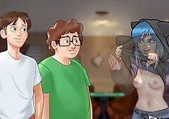 Truth or dare party, sex amateur, summertime saga