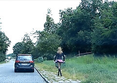 Rubberdll Mnique rubberwhre hker n german streets