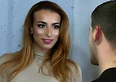 Freaky shemale Savannah Thorne has wild fuck fest with hunk