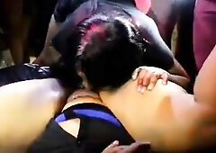 Beautiful lesbian babes in hardcore action