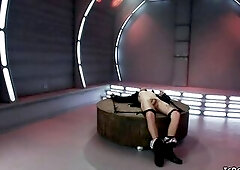 Five TS clones banging fastened cop