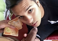 Sexy Latin deliveryman gets his asshole fucked silly