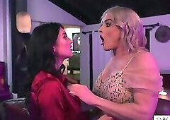 Trans Lucy Hart fucks dance instructor