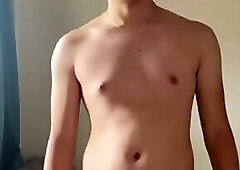 horny asian cums twice
