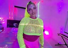 Brian Omally rams his schlong into the raver cutie's mouth for a deepthroat oral. This babe rides his weenie in cowgirl and reverse cowgirl. This