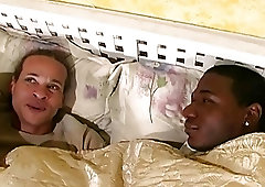 Black couple splits a hot white guy