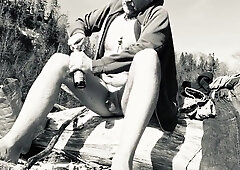 tiny sausage otter at naturist sea