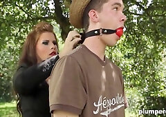 Heavy Sadistic Bitches Humiliate Skinny Cock