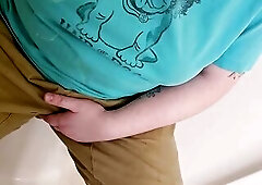 Masked FTM PuppyBoy WETS himself for 1ST TIME