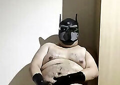 Chubby asian pup Solo cumming Latex gloves   ----   DavidCao