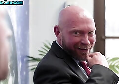 Hunky Dilf Bareback Banging With Stud Until Taking Jizz