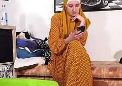 Muslim bitch spread her legs for ID