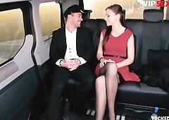 BANGED IN TRAFFIC - UK mother I'd like to fuck Tina Kay Fucks On Car With Luke