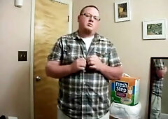 strip and jerking in the shower