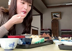 Japanese teen blowjob with creamy mustache