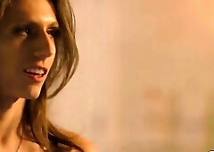 Bigtits shemale licks and barebacks the ass of her mistress