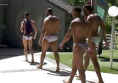 Gay stud gets gangbanged by bbcs