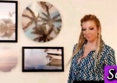 Finger Screwing Action! Cougar Sara Jay Gets On A Table For It!