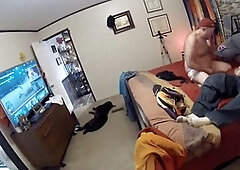 Passionate gay lovers enjoying hot underwear sniffing and cock sucking session