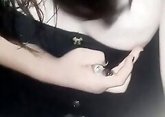 Letting go and relaxing after a busy day at work (obese Trans F anal weenie masturbation)