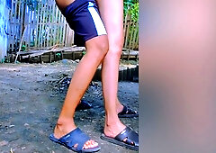 Squatting Under A Mango Tree Was Almost Caught By A Neighbor