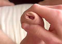 Close up Super-fucking-hot Young Pink cigar Jism Solo Getting off