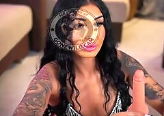 Tattooed Babe Dildo Tease
