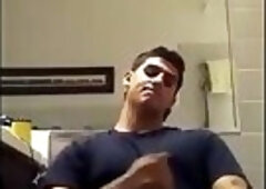 Julian masturbates in the Bathroom and almost getting caught