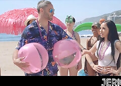 Khloe Kapri joins wild spring break threesome with two hungry men