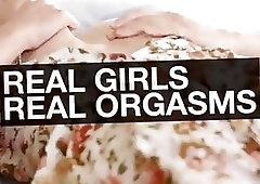 Transgender finger fucks pussy in nature