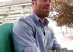 Hot gays fucking in public