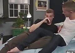 Big dick jock anal sex with facial