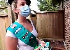 Role-playing Wife Becomes a Gal Scout for Her Neighbour Spouse and Bangs Like a Teen