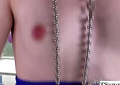 TS Echo sucks some random guys boner