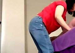 She loves white cock at the Asian Massage Parlor