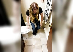 Despairing Transgirl Pees Everywhere!