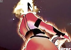 VR Chat Flame Atronach Kiss Turn Into Hot Blowjob And Doggy Style Fuck