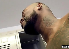 Monstrous man sausage jock rectal analingus and facial cumshot jizm