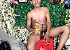 Amateurs take on big cock gay anal adventure