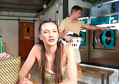 Beautiful Czech girl Stacy Cruz gets fucked in the laundry