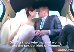 Horny bride mind-blowing porn clip