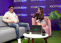 Shy BIG SHAFT Pipeboy SEXMEX Porn Mansion winner fucks little Colombian in XXXfollow Sessions #5 Podcast - Dani Ortiz