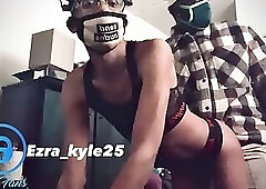 Ebony Crossdresser Lingerie model Ezra_Kyle25 gets fucked by bbc black muscle daddy onlyfans