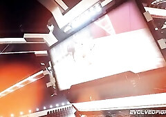 Stephie Staar lesbian wrestling sex fight with Anastasia Rose porn