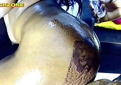 How I cum likewise quick inside her taut and creampie twat