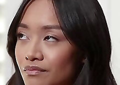 Fucking new Asian porn star wannabe on casting