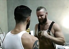 supervisor checks out two whiite holes