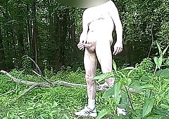 Old Gay Outdoor Masturbation