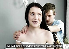 Russian hottie gets her cherry popped by a guy! DEFLORATION.COM